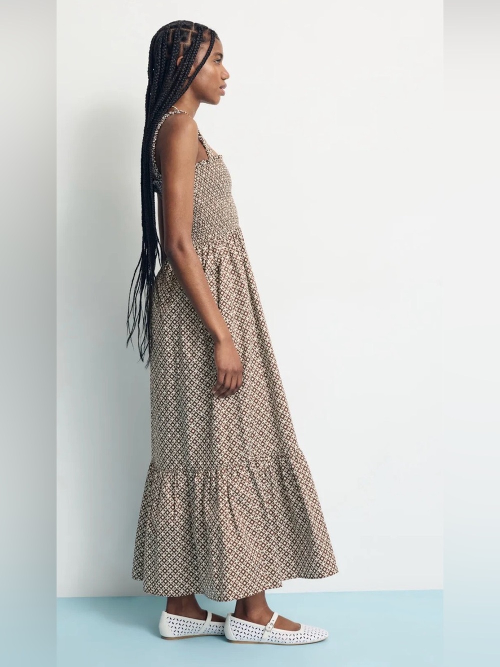 Hill House Anjuli Nap Dress: Chocolate Lattice! - Picture 3 of 6